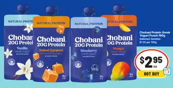 IGA Chobani Protein Greek Yogurt Pouch offer