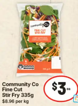 IGA Community Co Fine Cut Stir Fry offer
