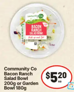 IGA Community Co Bacon Ranch Salad Bowl or Garden Bowl offer