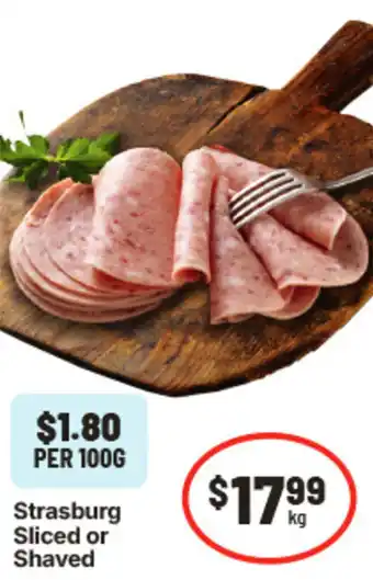 IGA Strasburg Sliced or Shaved offer