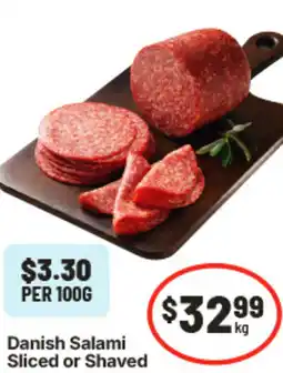 IGA Danish Salami Sliced or Shaved offer