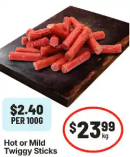IGA Hot or Mild Twiggy Sticks offer