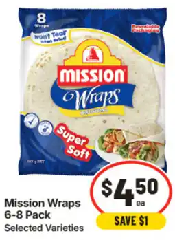 IGA Mission Wraps offer