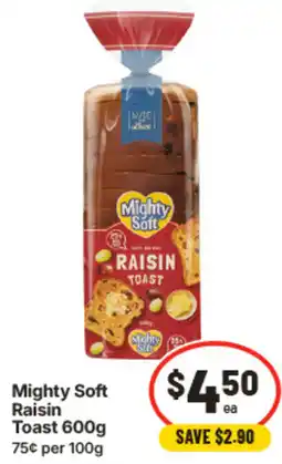 IGA Mighty Soft Raisin Toast offer