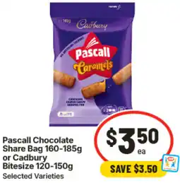 IGA Pascall Chocolate Share Bag or Cadbury Bitesize offer