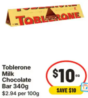 Toblerone Milk Chocolate Bar