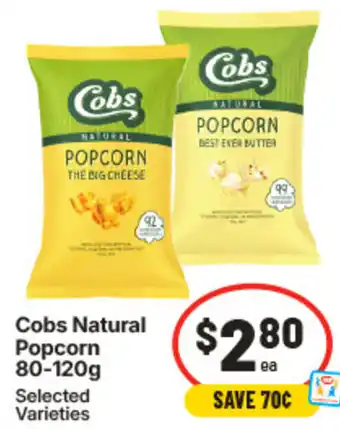 IGA Cobs Natural Popcorn offer