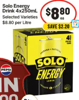 IGA Solo energy drink offer
