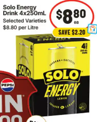 IGA Solo energy drink offer