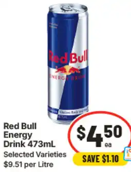 IGA Red bull energy drink offer