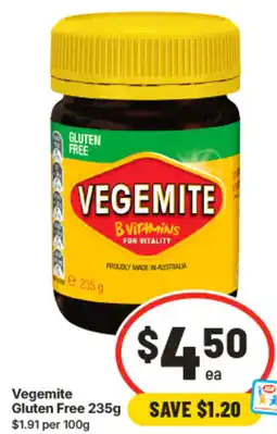 IGA Vegemite Gluten Free offer
