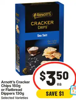 IGA Arnotts Cracker Chips or Flatbread Dippers offer