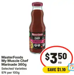 IGA MasterFoods My Muscle Chef Marinade offer