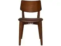 LivingStyles Phoenix Commercial Grade Oak Timber Dining Chair, Fabric Seat, Bison / Light Walnut offer