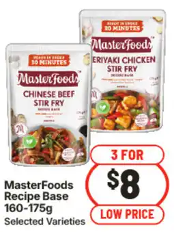 IGA MasterFoods Recipe Base offer