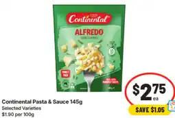IGA Continental Pasta & Sauce offer