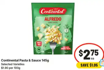 IGA Continental Pasta & Sauce offer