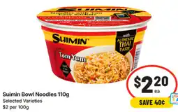 IGA Suimin Bowl Noodles offer