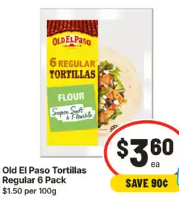 IGA Old El Paso Tortillas Regular offer