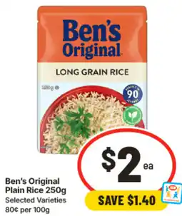 IGA Bens Original Plain Rice offer
