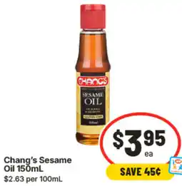 IGA Changs Sesame Oil offer
