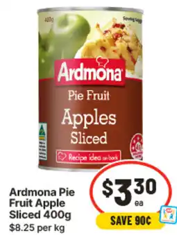 IGA Ardmona Pie Fruit Apple Sliced offer