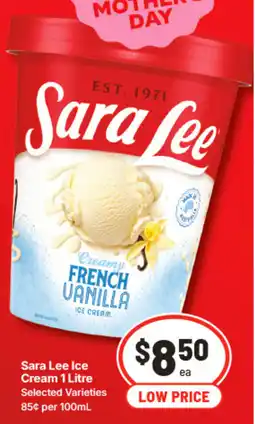 IGA Sara Lee Ice Cream offer