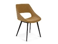 LivingStyles Jakob Fabric Dining Chair, Mustard offer