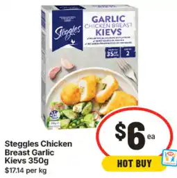 IGA Steggles Chicken Breast Garlic Kievs offer