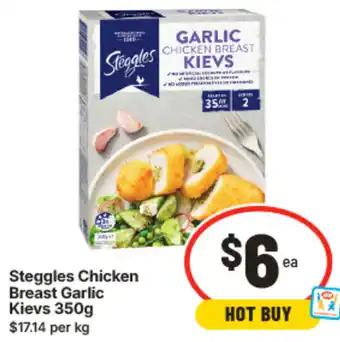 IGA Steggles Chicken Breast Garlic Kievs offer