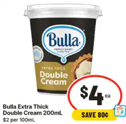 IGA Bulla extra thick double cream offer