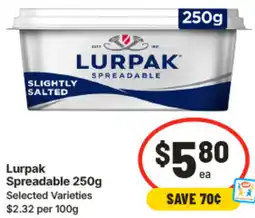 IGA Lurpak Spreadable offer