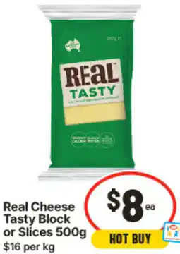 IGA Real Cheese Tasty Block or Slices offer