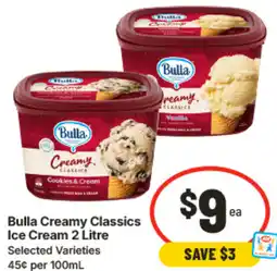 IGA Bulla Creamy Classics Ice Cream offer