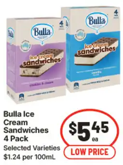 IGA Bulla Ice Cream Sandwiches offer