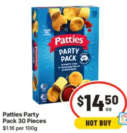IGA Patties Party Pack offer