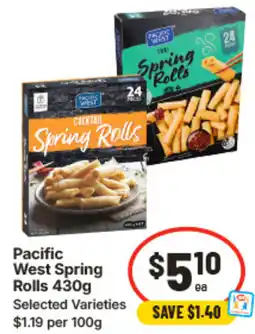 IGA Pacific West Spring Rolls offer