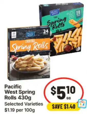 IGA Pacific West Spring Rolls offer