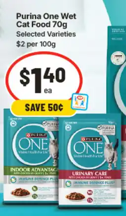 IGA Purina One Wet Cat Food offer