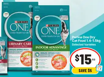 IGA Purina One Dry Cat Food offer