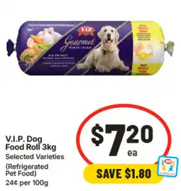 IGA Vip dog food roll offer