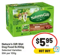 IGA Natures Gift Wet Dog Food offer