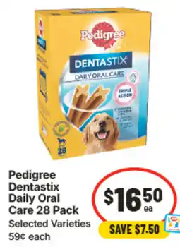 IGA Pedigree Dentastix Daily Oral Care offer