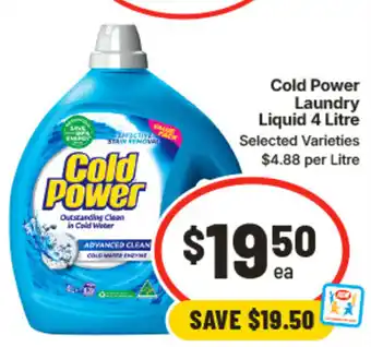IGA Cold Power Laundry Liquid offer