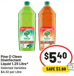 IGA Pine O Cleen Disinfectant Liquid offer