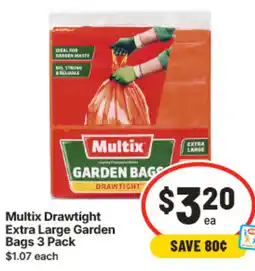 IGA Multix Drawtight Extra Large Garden Bags offer