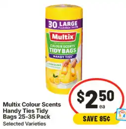 IGA Multix Colour Scents Handy Ties Tidy Bags offer
