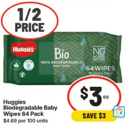 IGA Huggies Biodegradable Baby Wipes offer