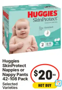 IGA Huggies SkinProtect Nappies or Nappy Pants offer