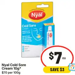 IGA Nyal Cold Sore Cream offer